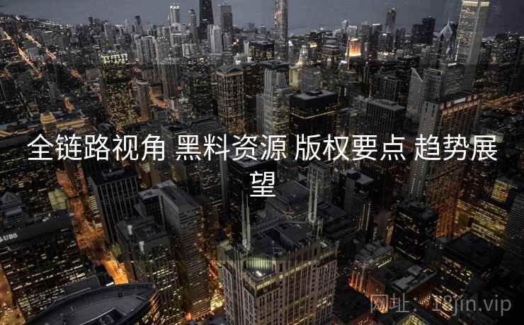 全链路视角 黑料资源 版权要点 趋势展望  第2张