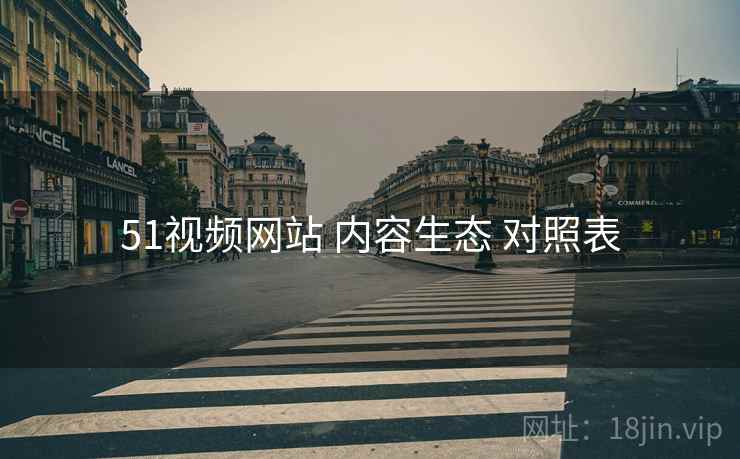 51视频网站 内容生态 对照表  第1张