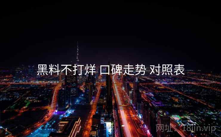 黑料不打烊 口碑走势 对照表  第1张