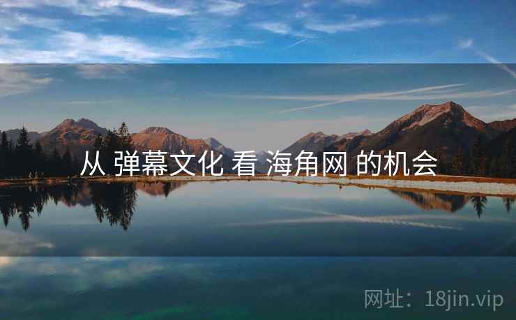 从 弹幕文化 看 海角网 的机会  第2张
