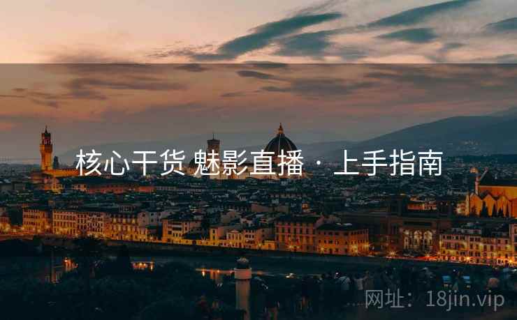 核心干货 魅影直播 · 上手指南  第2张