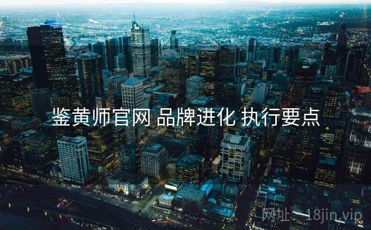 鉴黄师官网 品牌进化 执行要点  第2张